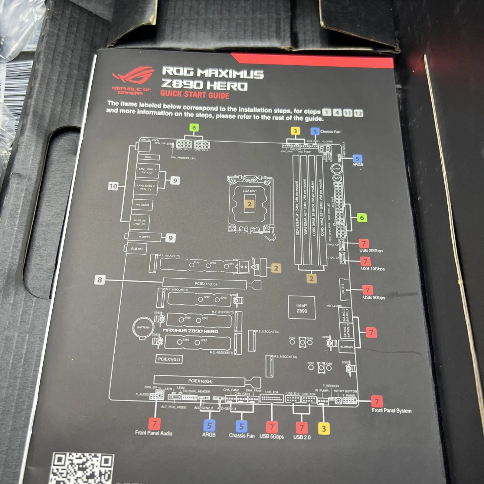 ASUS ROG Maximus Z890 Hero Intel LGA 1851 ATX DDR5 WIFI7 Motherboard