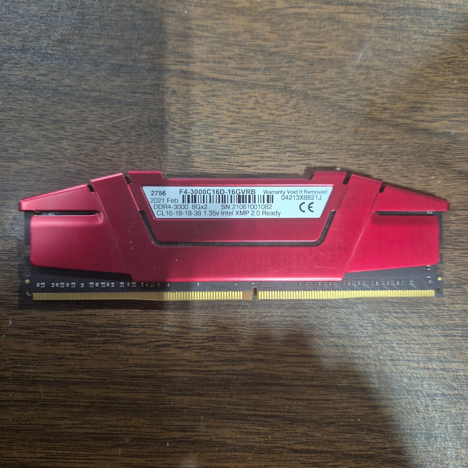 G. SKILL Ripjaws V 8GB DDR4 3000 MHZ