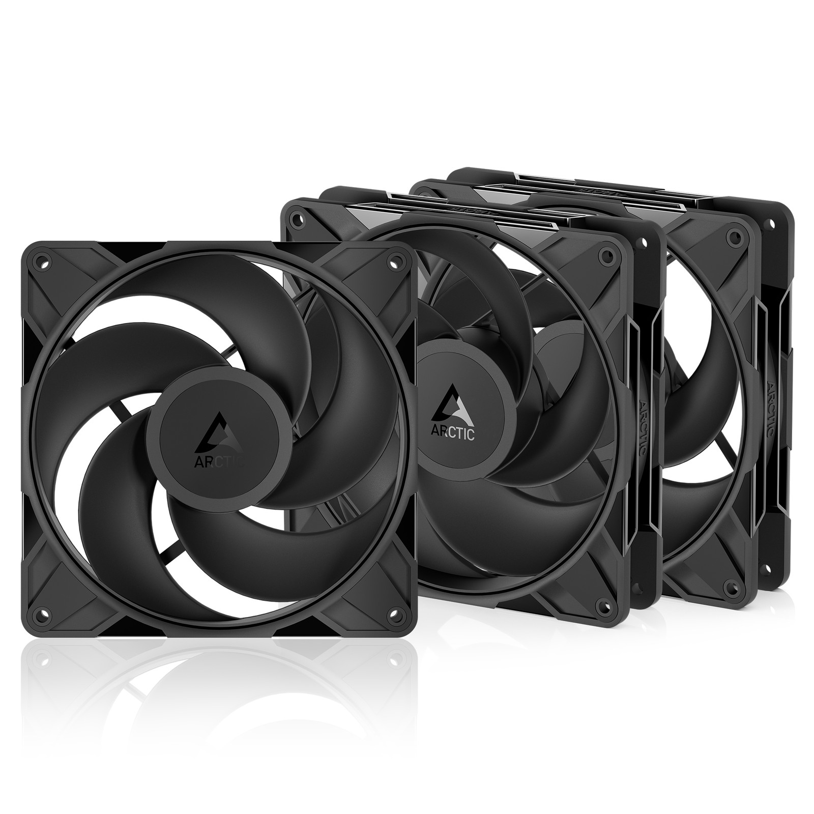 ARCTIC P14 Pro Reverse (3 Pack) Case Fan 140mm Inverted Flow Silent black PC