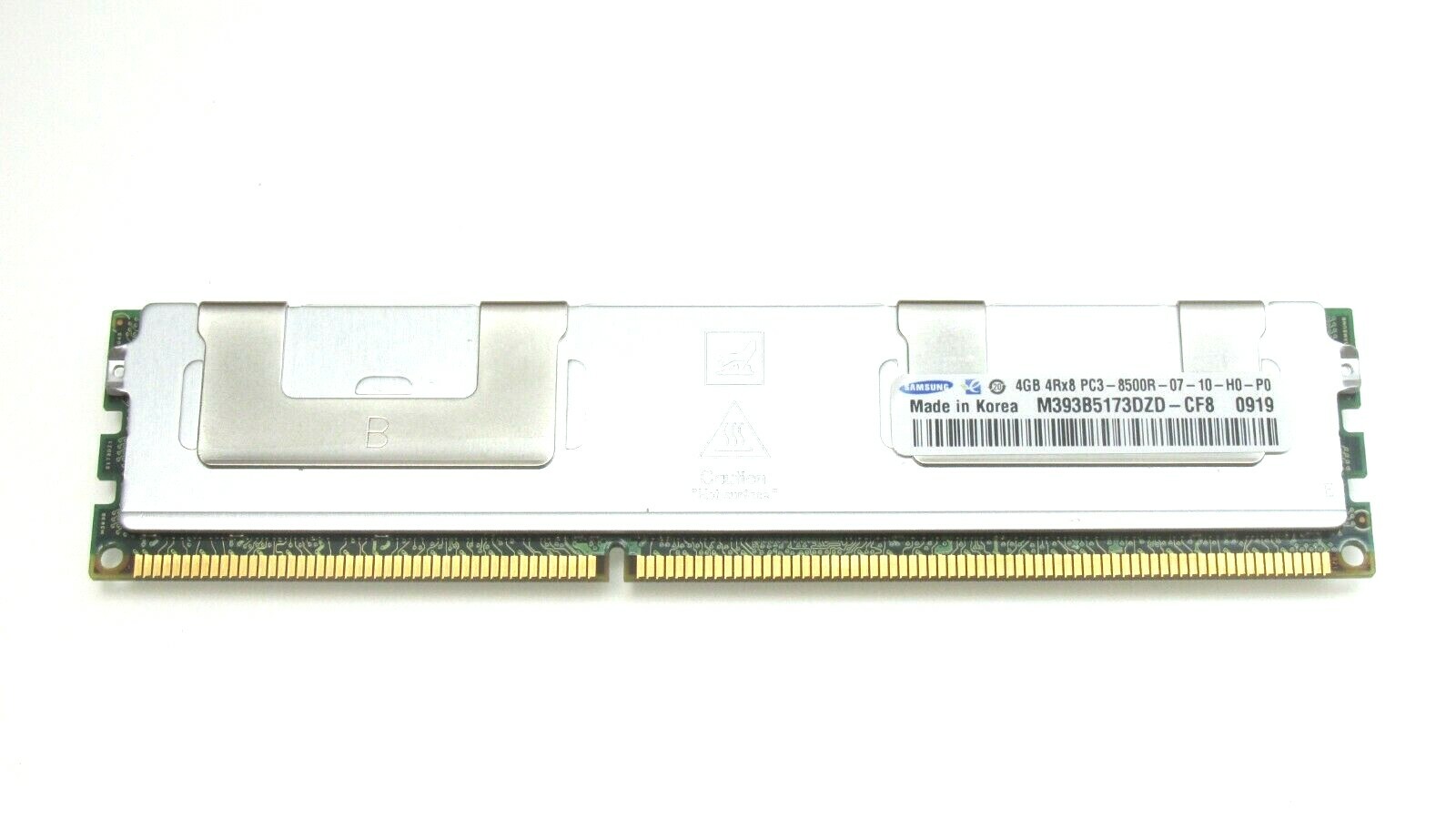 4GB 4Rx8 PC3-8500R-07-10-H0-P0 Samsung RAM M393B5173DZD-CF8