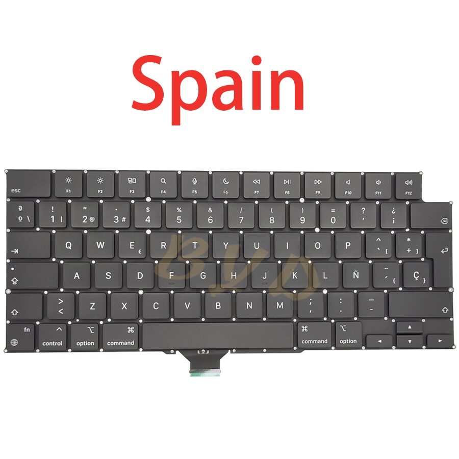 New Spain layout Keyboard With Screws For Macbook Pro 14″ 16″ A2442 A2485 2021