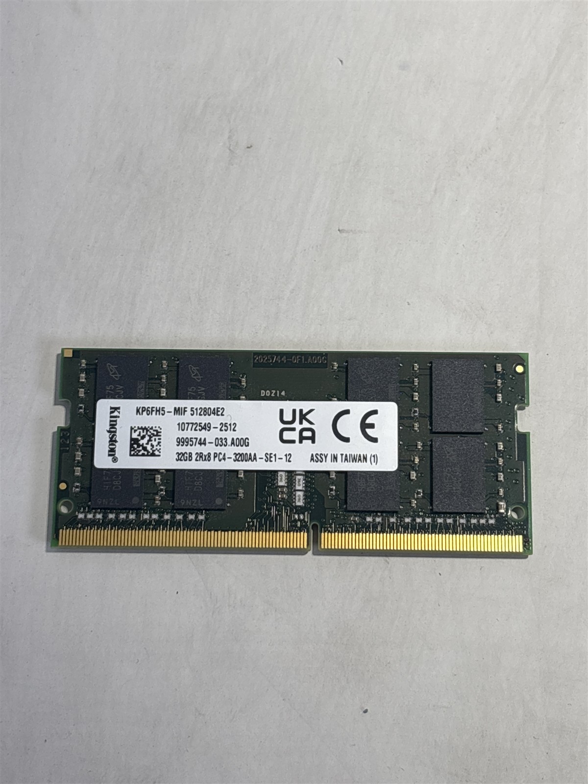 Kingston 32GB 2Rx8 PC4-25600 DDR4-3200 Laptop RAM KP6FH5-MIF SNPP6FH5C