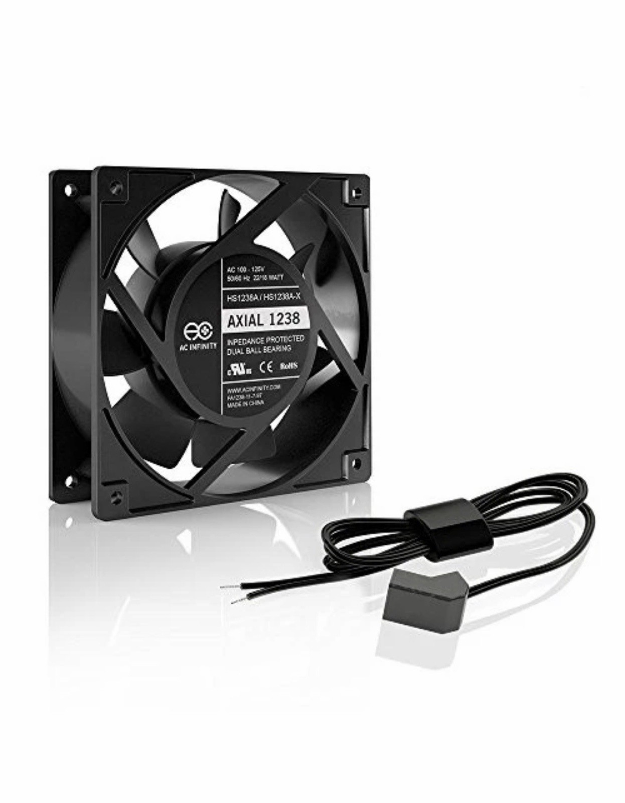 AXIAL 1238W, Muffin Fan, 120V AC 120mm x 38mm High Speed, for DIY Cooling Ven…