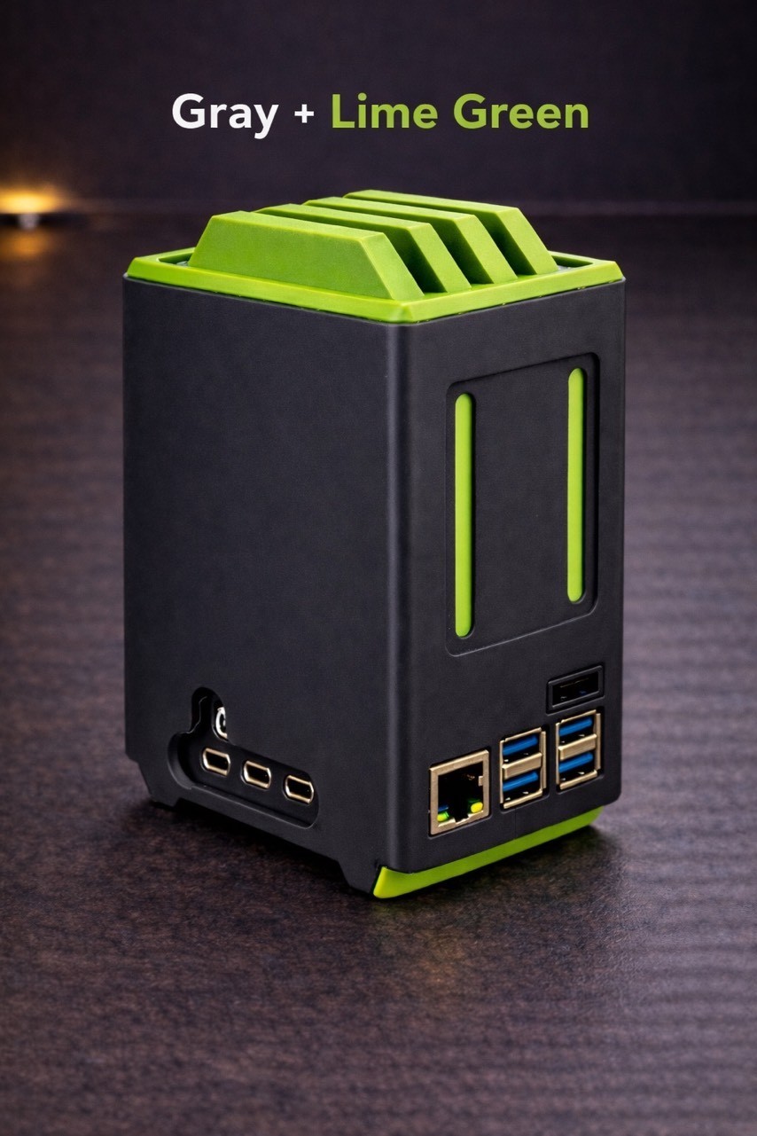 Raspberry pie 5 NAS enclosure case.
