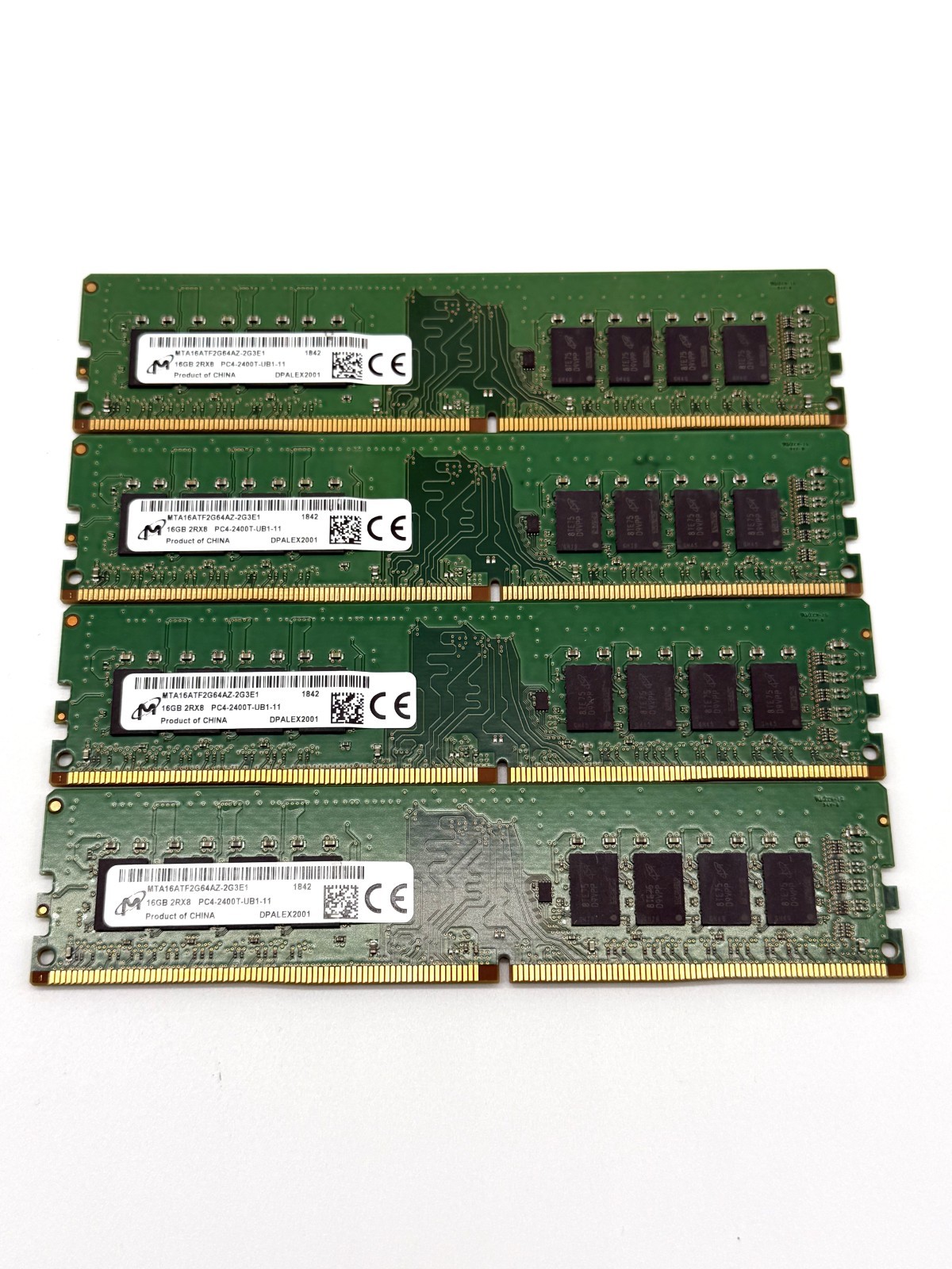 MICRON 64GB KIT 16GBX4 16GB 2RX8 PC4-2400T MTA16ATF2G64AZ-2G3E1 DESKTOP MEMORY