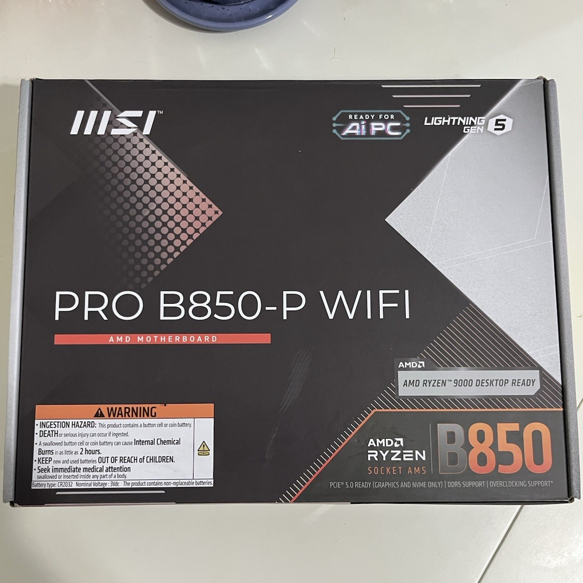 MSI PRO B850-P WIFI AMD Socket AM5 ATX DDR5 SDRAM Motherboard WiFi HDMI