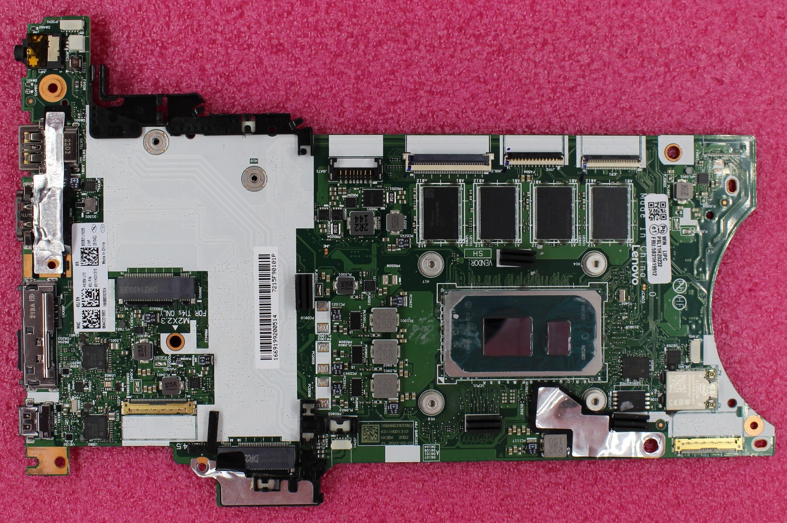 5B21H19912 – Lenovo Thinkpad X13 Gen 2 / T14s Gen 2 i5-1145 G7 8G System Board