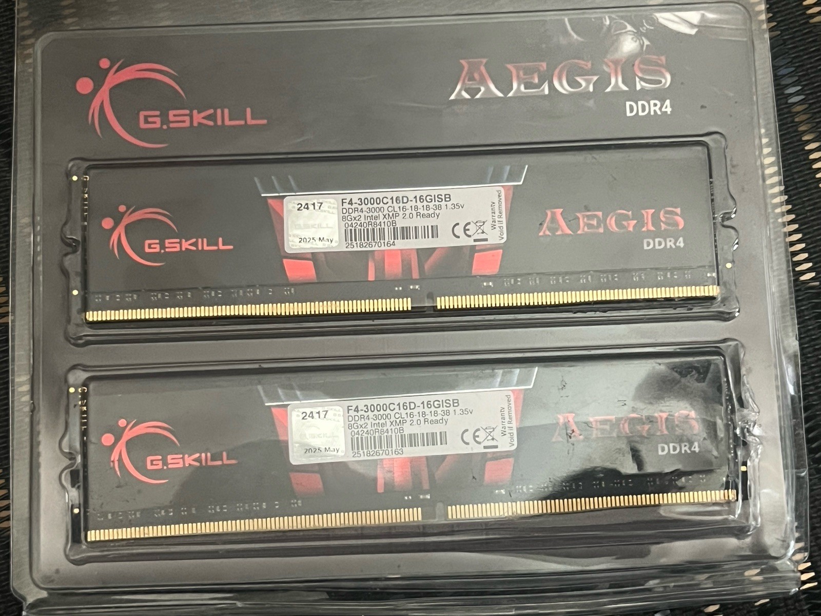 G.Skill Aegis 16GB (2x8GB) RAM DDR4 3000MHz F4-3000C16D-16GISB Tested