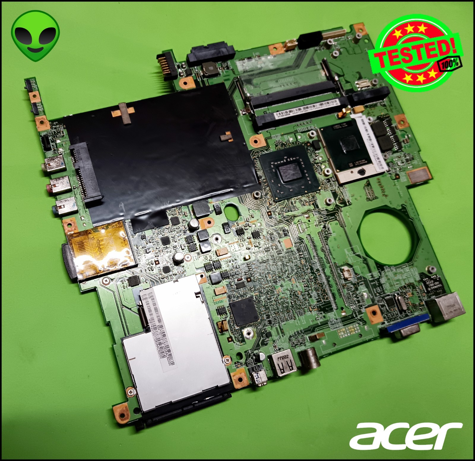 48.4T301.01N MOTHERBOARD FOR ACER TRAVELMATE 5720 + INTEL T7100 CPU