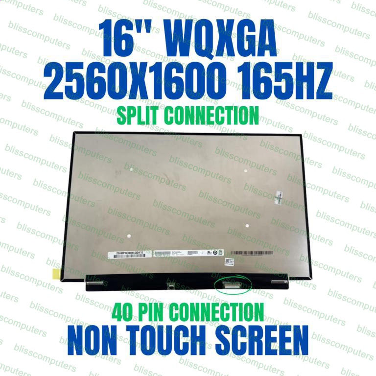 AU Optronics B160QAN02.K 16″ Laptop Screen 2560×1600 165Hz