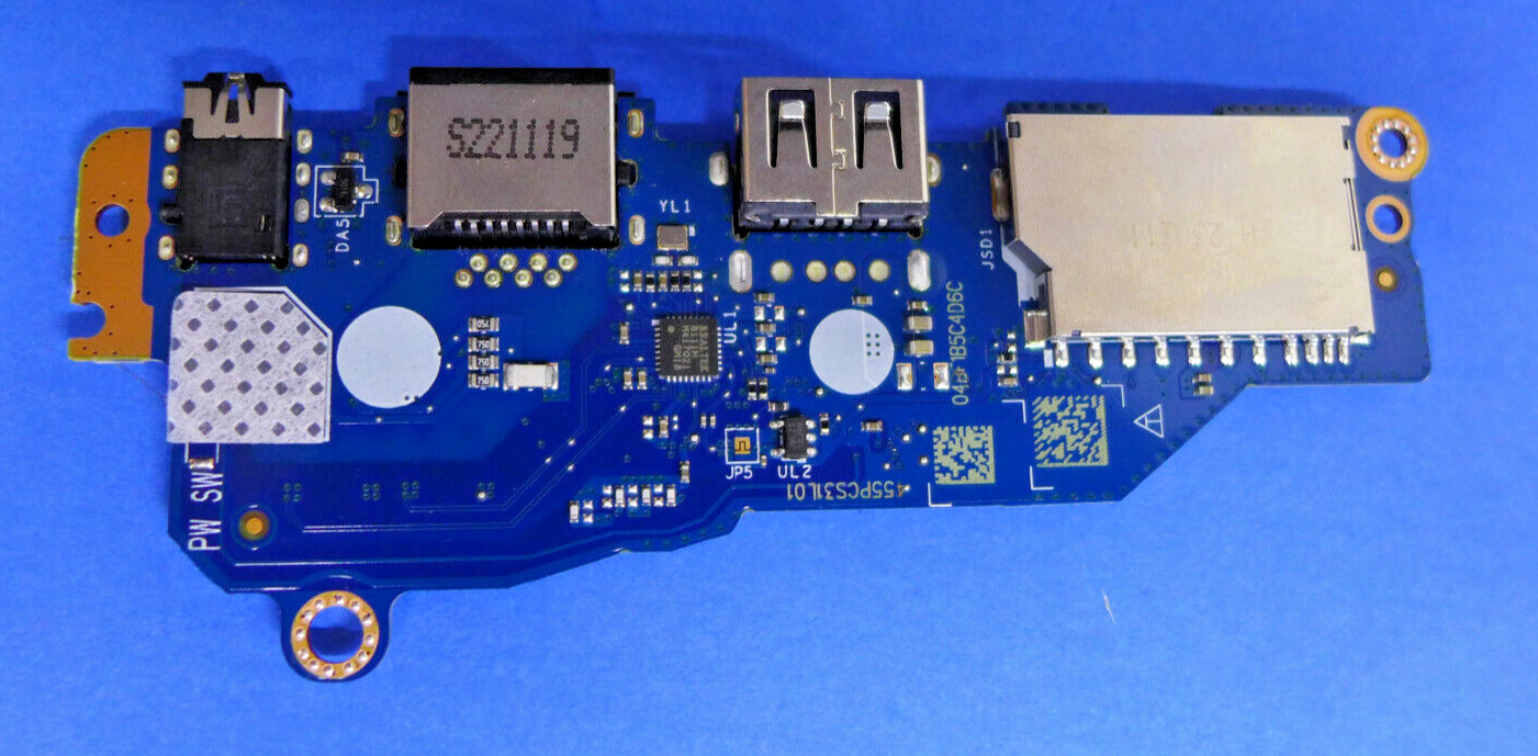 Dell Vostro 3510 3511 3515 USB Audio RJ45 SD IO Board LS-L242P JHRGC