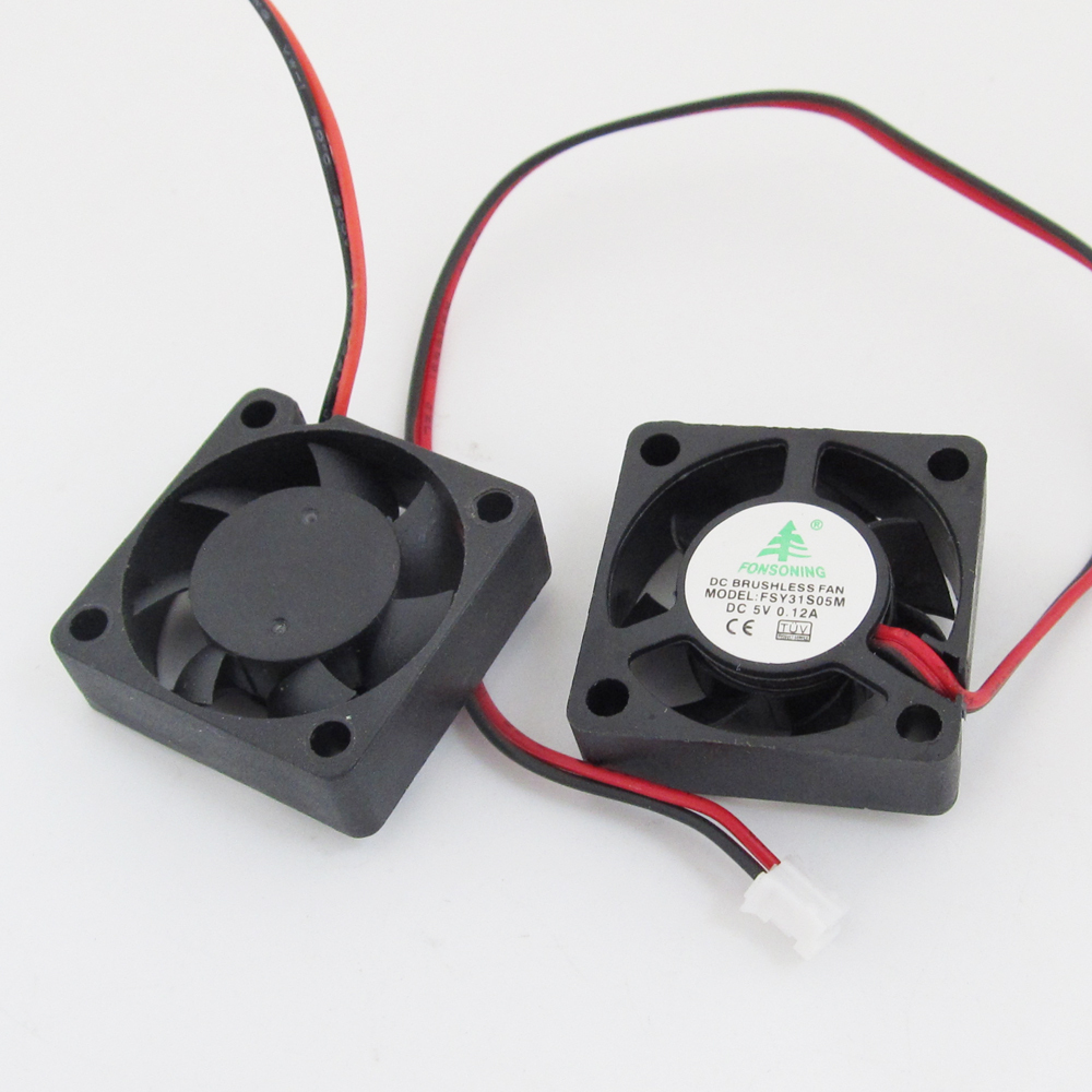 5x Brushless DC Cooling Fan 30x30x10mm 3010 5V 0.12A 7 blades 2pin 2.0 Connector
