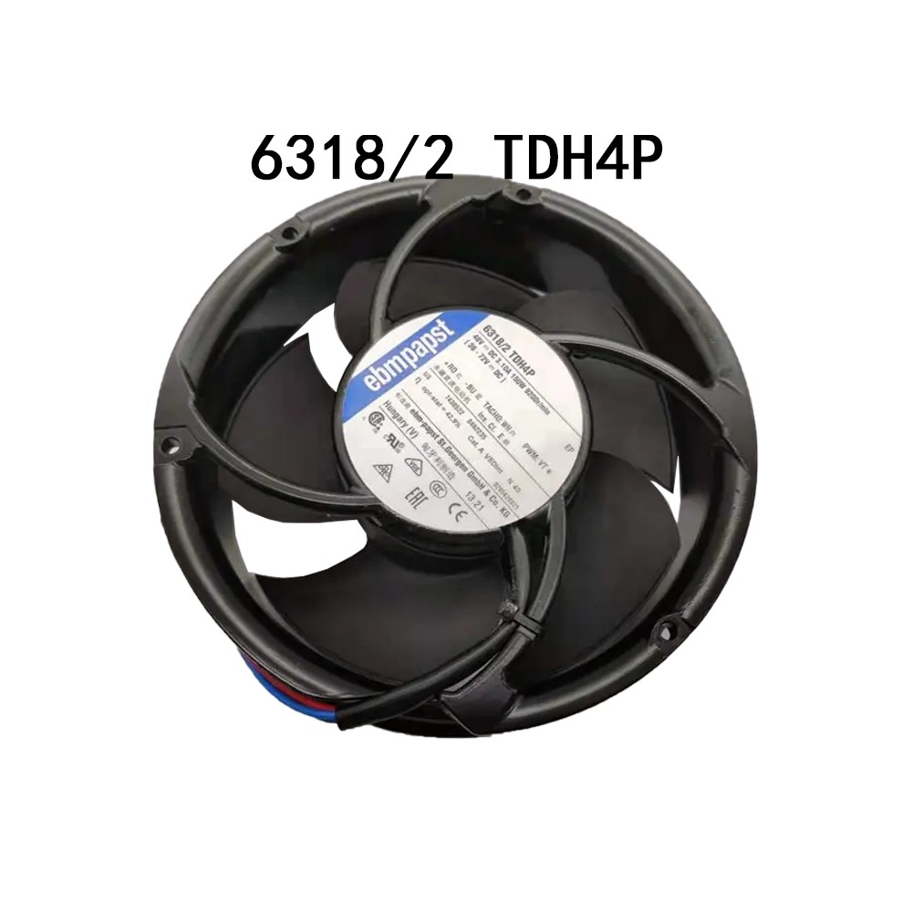 New sealed Axial Fan 172*172*51MM 135W 6318/2 TDH4P DC 48V Ebmpaps radiator