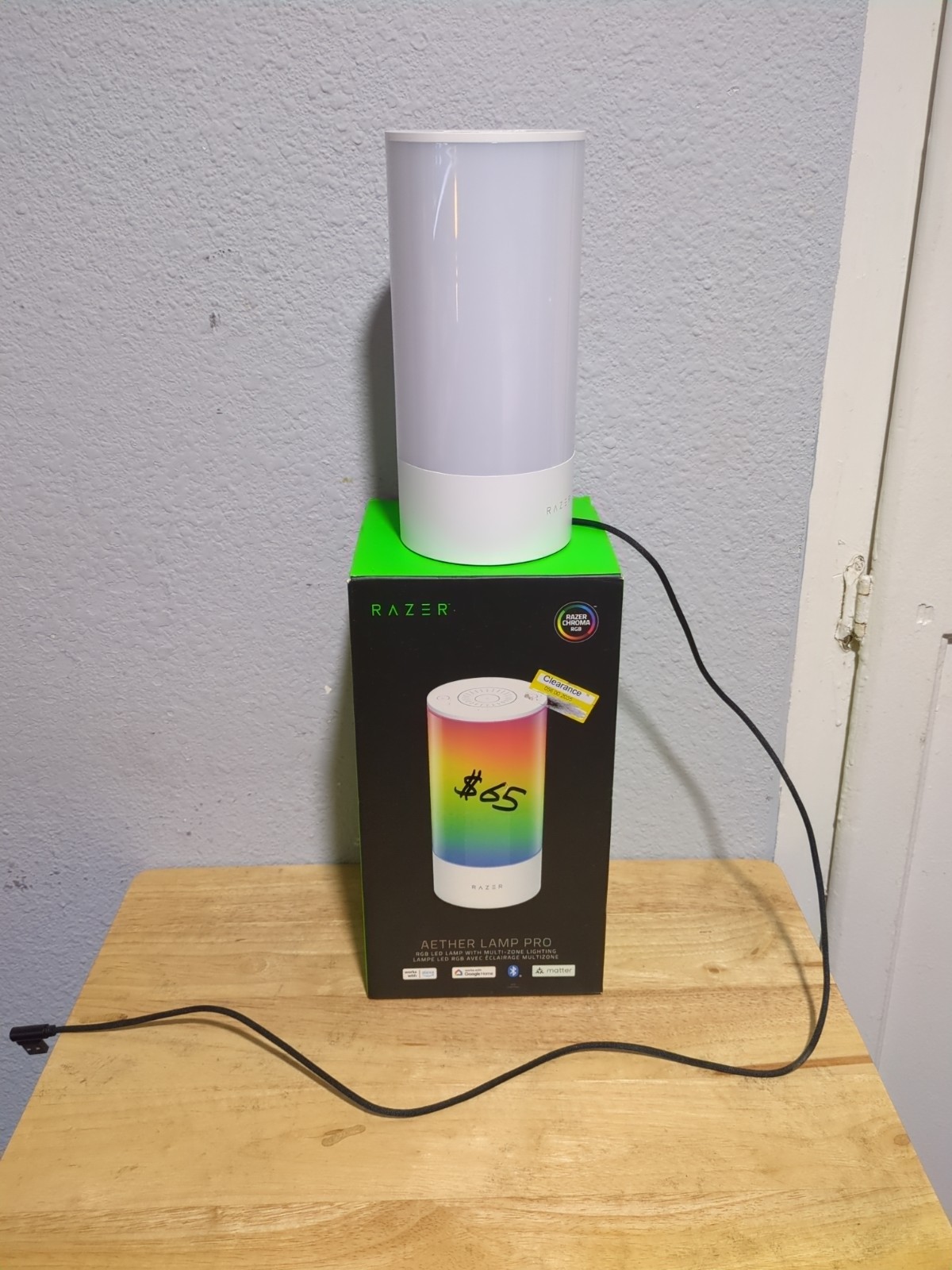 Razer Aether Lamp Pro Customizable RGB LED Lamp
