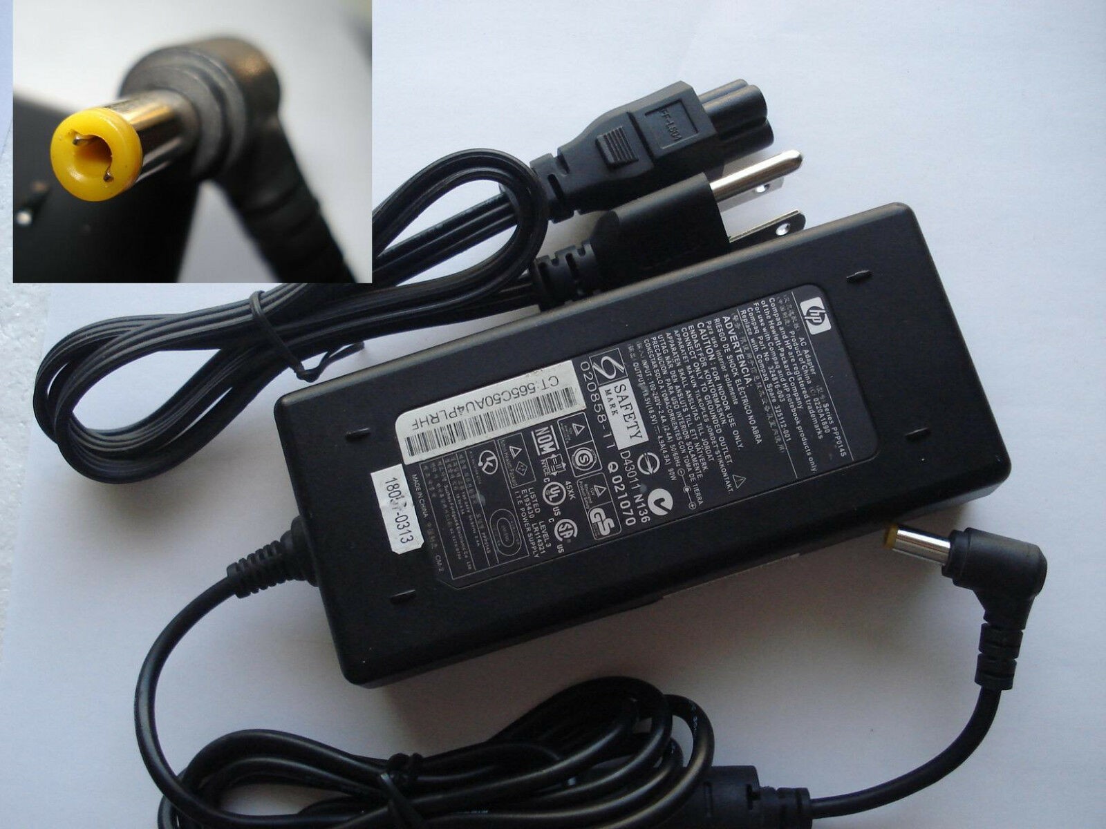 HP 325112-001 Ac Adapter 18.5V 4.9A 90W Genuine HP Tested Working