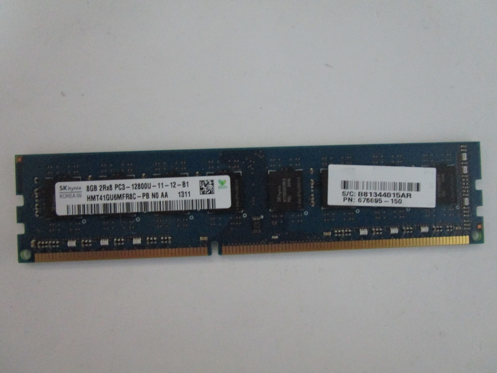 SK Hynix 8GB (1-Stick) HMT41GU6MFR8C-PB PC3-12800 DDR3 1600 PC Memory DIMM RAM