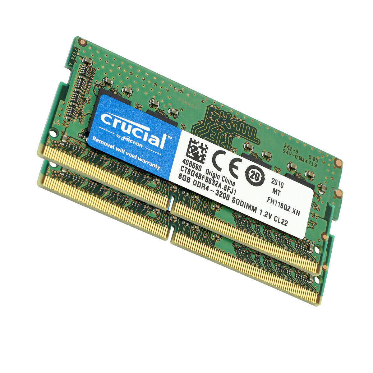 CRUCIAL 8GB DDR4 3200 MHz PC4-25600 Laptop SODIMM Non-ECC 260-Pin Memory RAM 8G