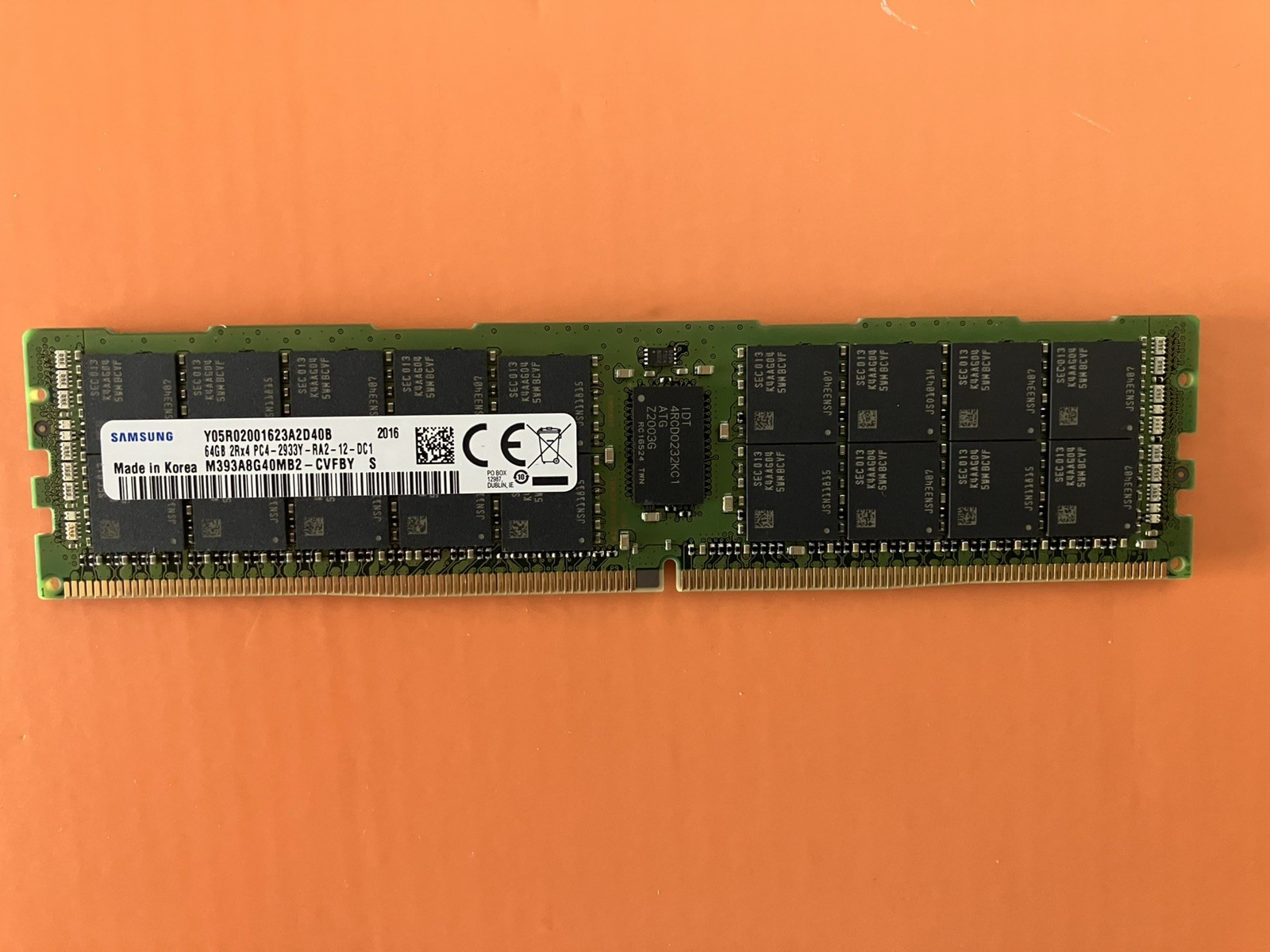 Samsung 64GB 2Rx4 PC4-2933Y-RA2-12-DC1 – Server Memory – NOS