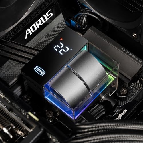 PCCOOLER CPS DS360 360mm AIO Liquid CPU Cooler LCD Screen Black AM5 LGA1700