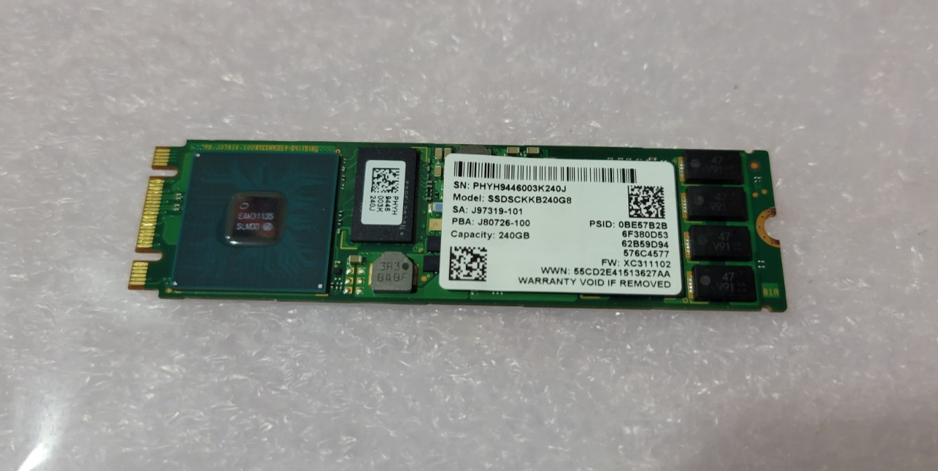 SSDSCKKB240G8/Mix Intel D3 S4510 240GB TLC SATA 6Gbps M.2 2280 SSD J80726-100
