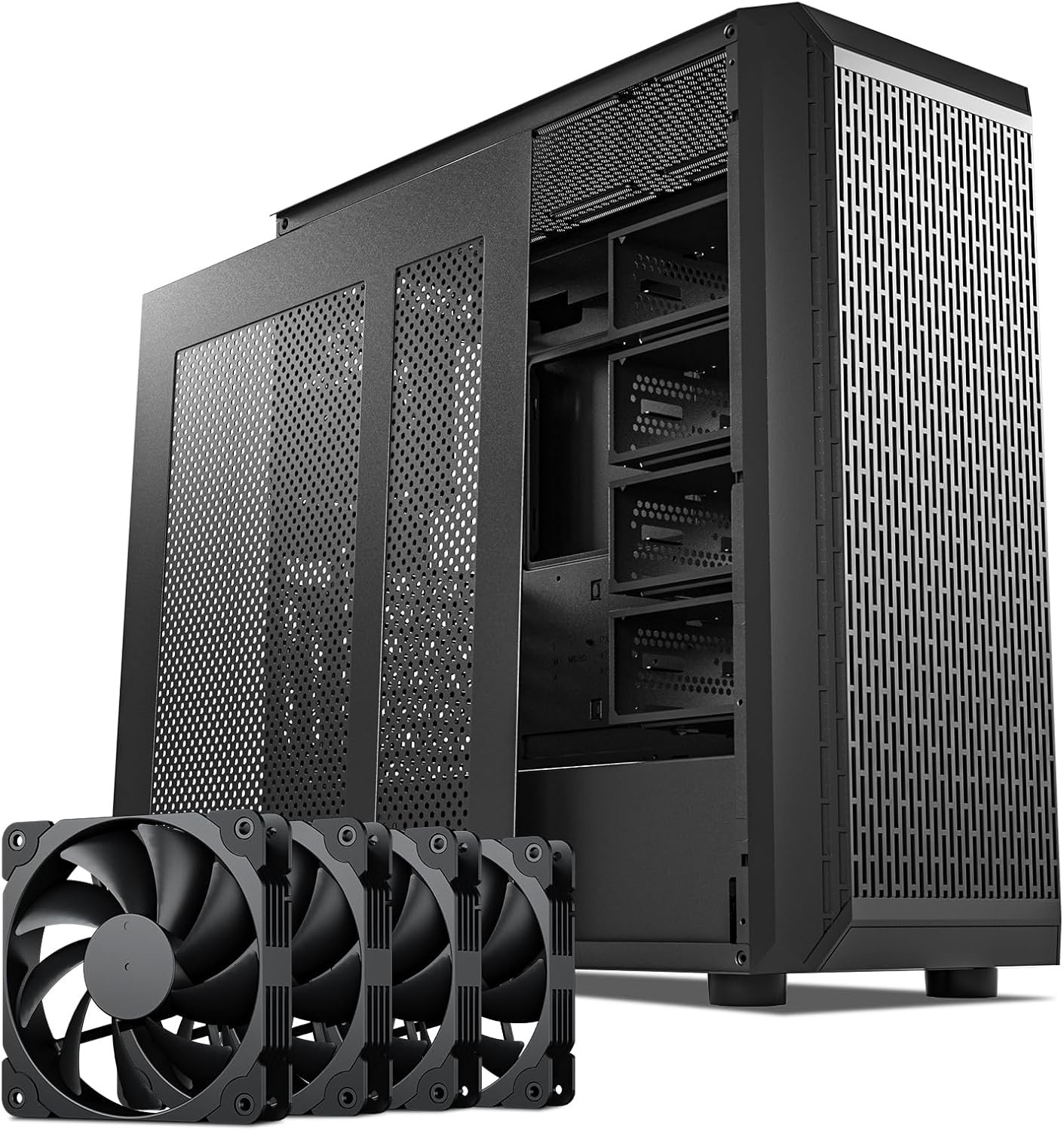 DARKROCK Classico Storage Master ATX NAS Computer Case Mid Tower Black