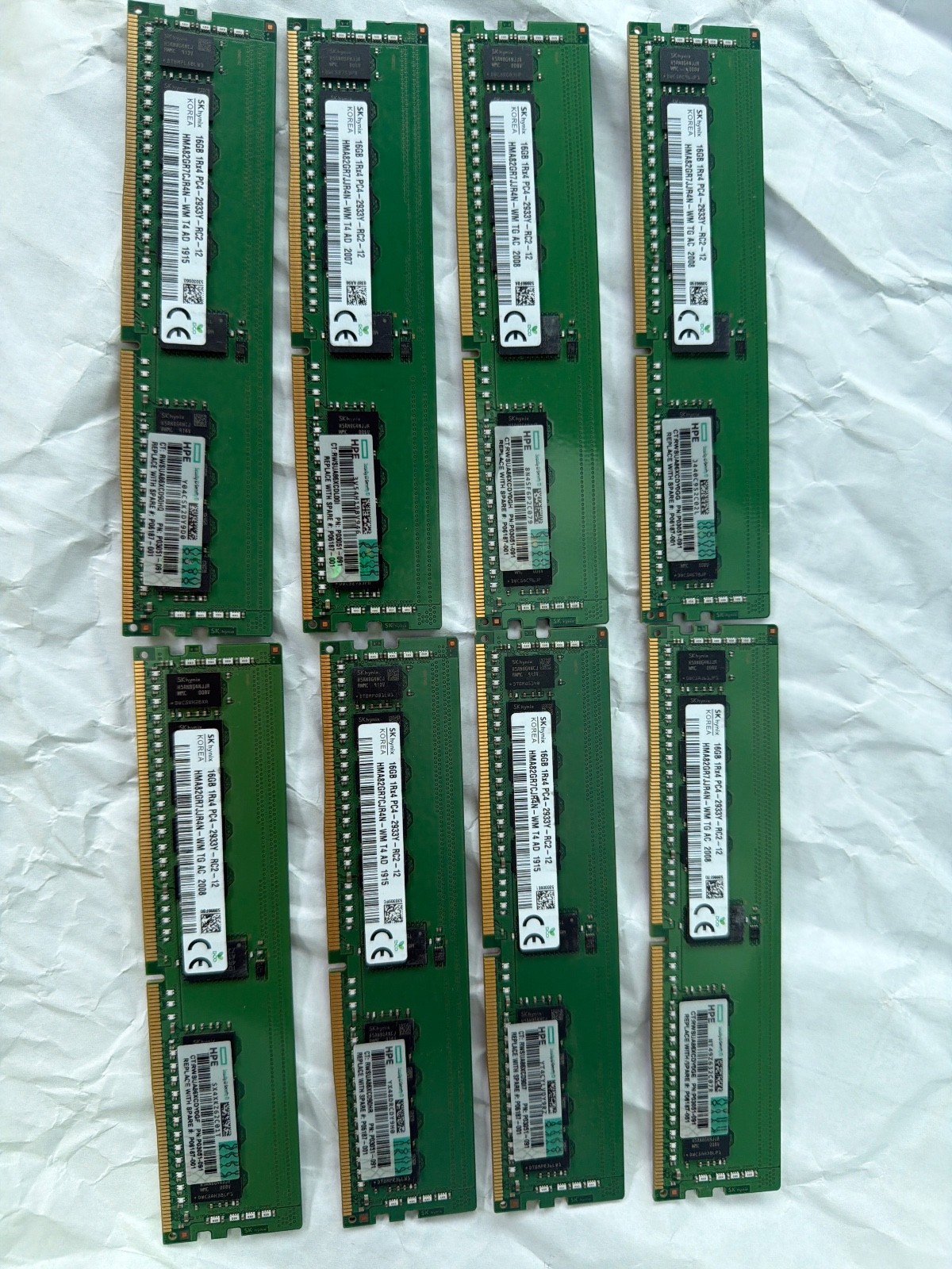 16GB ECC RAM 1Rx4 PC4-2933Y-RC2-12. PULLED FROM OLD HARD DRIVE SERVER.