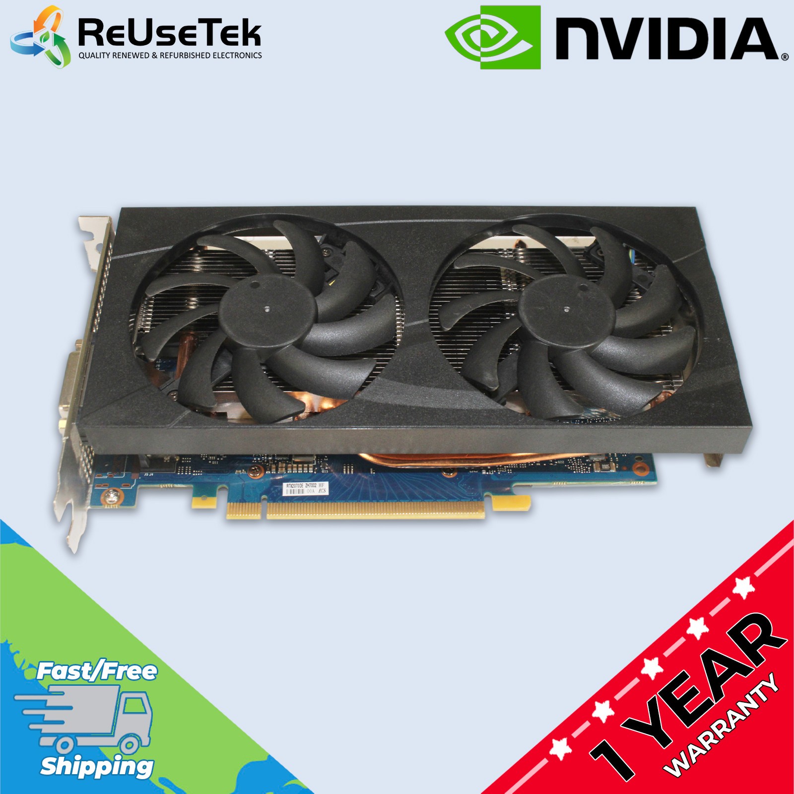 Dell NVIDIA GeForce RTX 2070 Graphics Card 8GB GDDR6 DisplayPort HDMI | 0JK88G