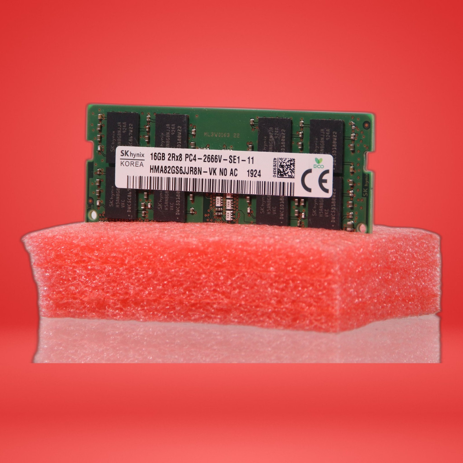 SK Hynix 16GB PC4-2666V DDR4 2666MHz HMA82GS6JJR8N-VK Laptop RAM