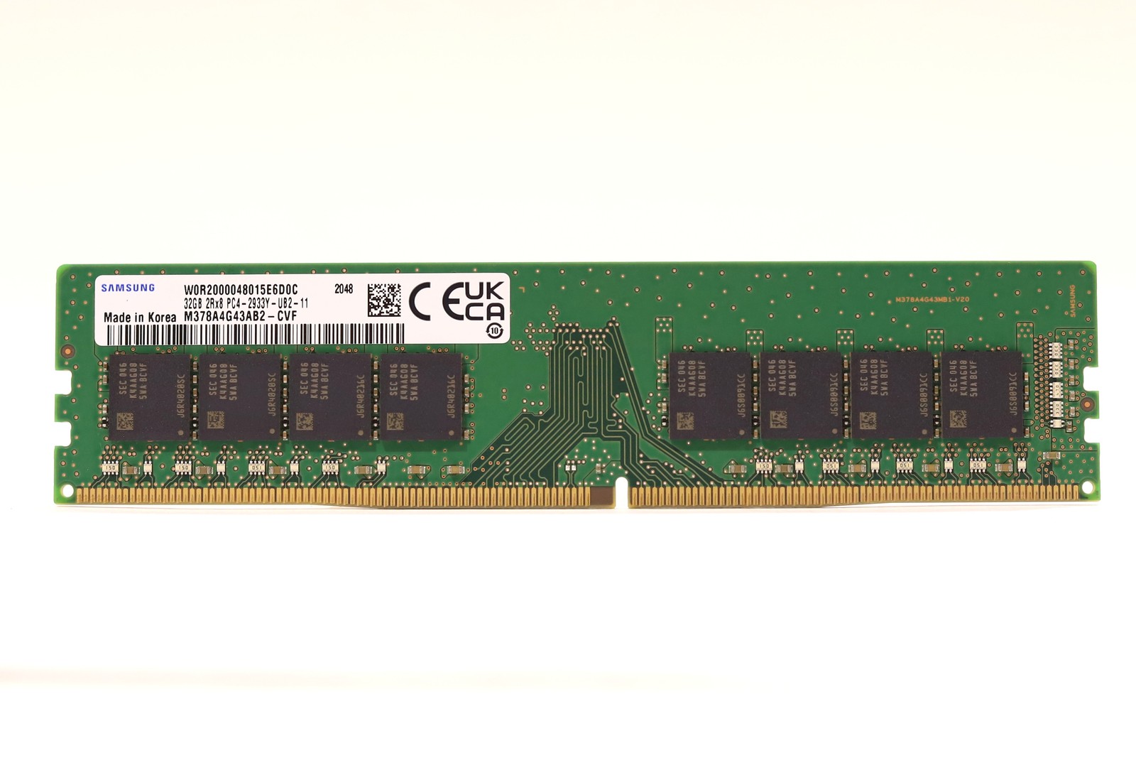 Samsung 32GB 2Rx8 PC4-2933Y-UB2-11 NON-ECC Unbuffered Memory M378A4G43AB2-CVF