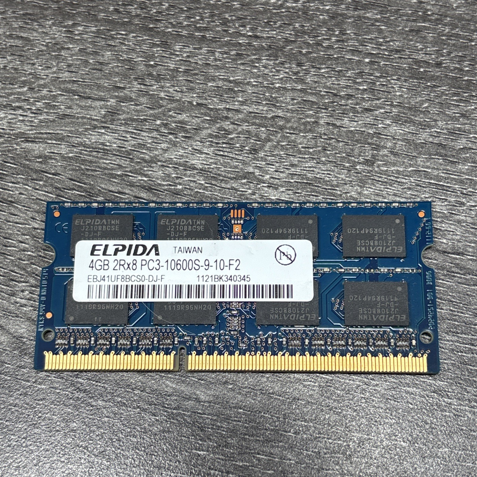 ELPIDA 4GB 2RX8 PC3-10600S-9-10-F2 DDR3 1333MHz SODIMM RAM Laptop Memory