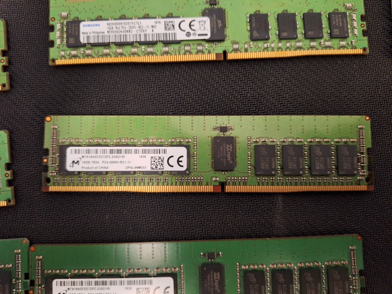 SAMSUNG 16GB 2Rx8 PC4-2666V DDR4 UDIMM M378A2K43DB1-CTD Desktop RAM