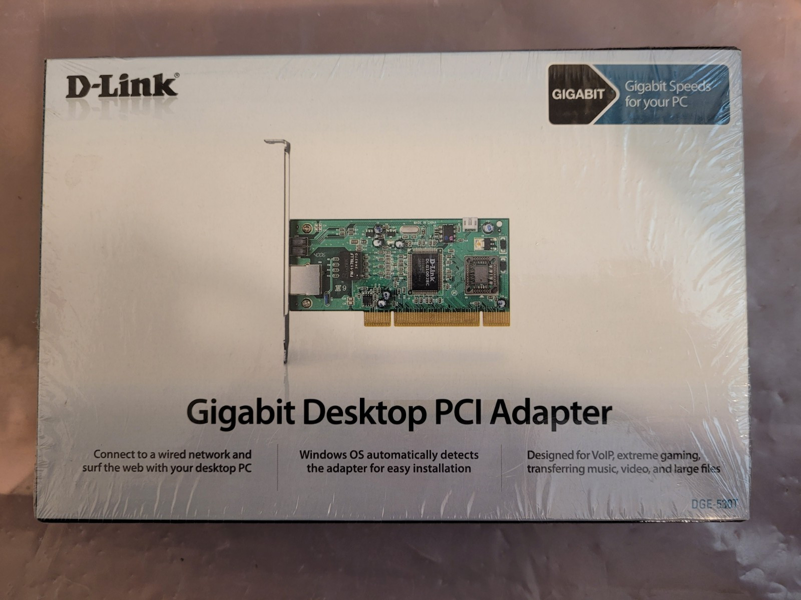D-Link Gigabit Desktop PCI Adapter DGE-530T 10/100/1000 – NEW