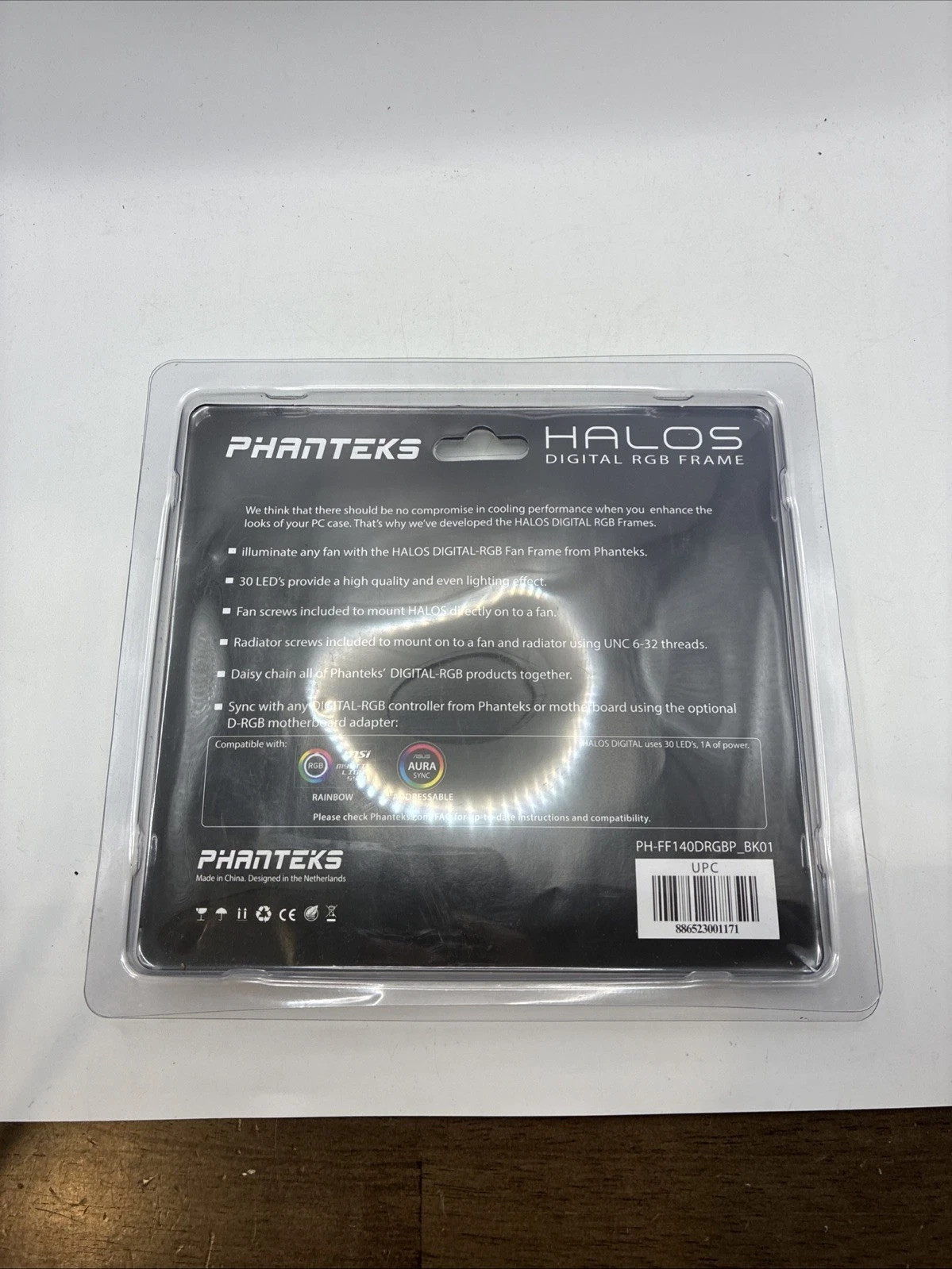 Phanteks Halos 140mm RGB Fan Frame – Black