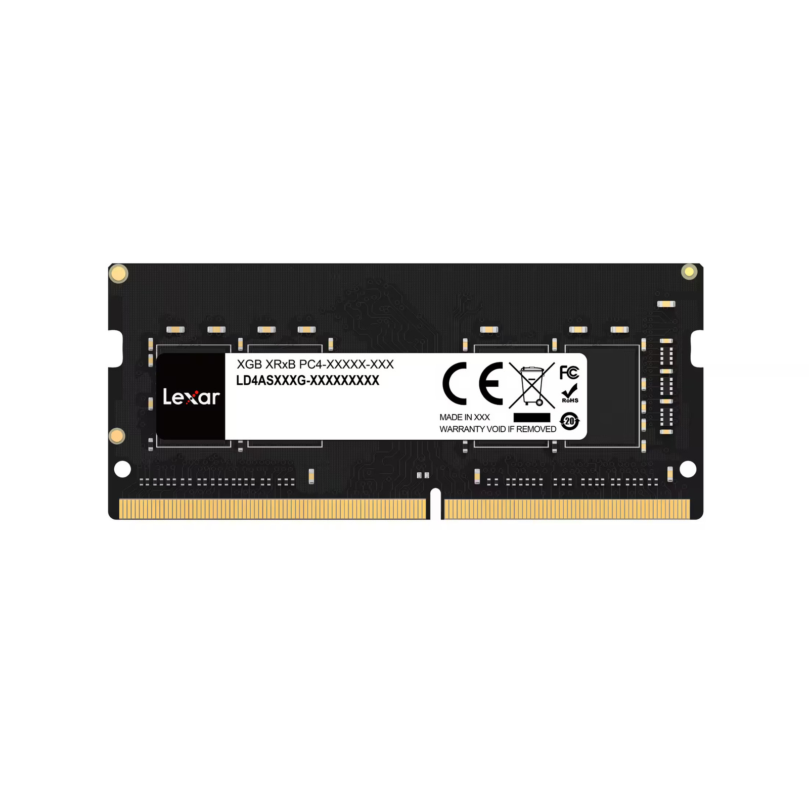 Lexar – DDR4 SODIMM 3200MT/s, C22, 1x16GB – Black