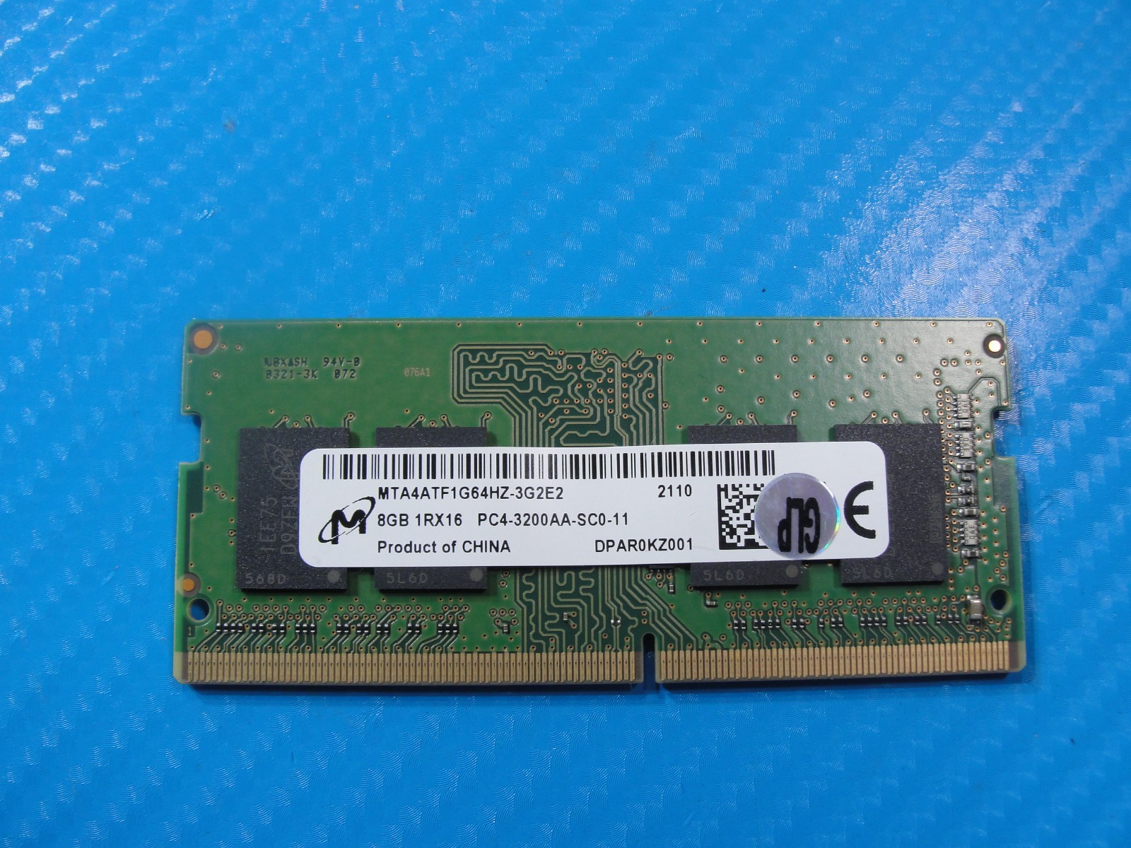 Dell 5420 Micron 8GB 1Rx8 PC4-3200AA Memory RAM SO-DIMM MTA4ATF1G64HZ-3G2E2