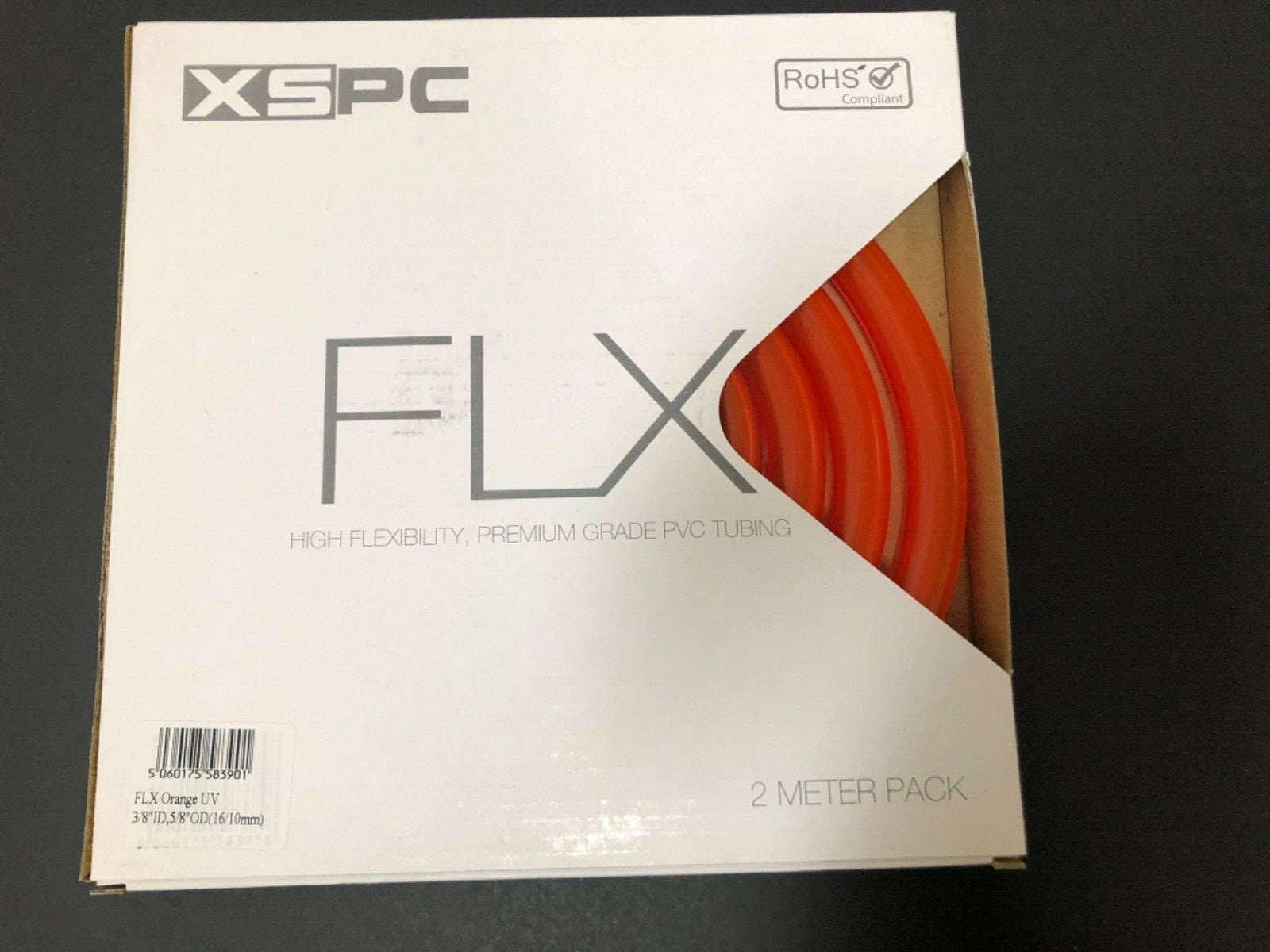 XSPC FLX High Flexibility Premium PVC Tubing PC Water Cooling 3/8″ ID 5/8″ OD 2M