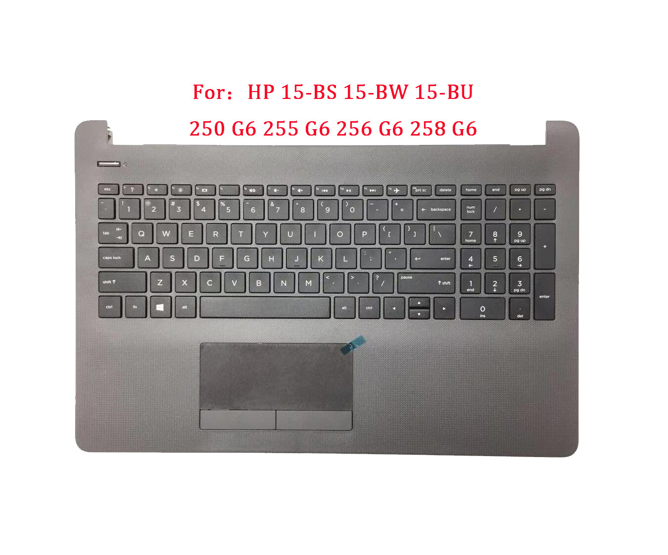Laptop Plamrest With Touchpad For HP 15-BS 15-BW 250 255 256 G6 929906-001 Grey