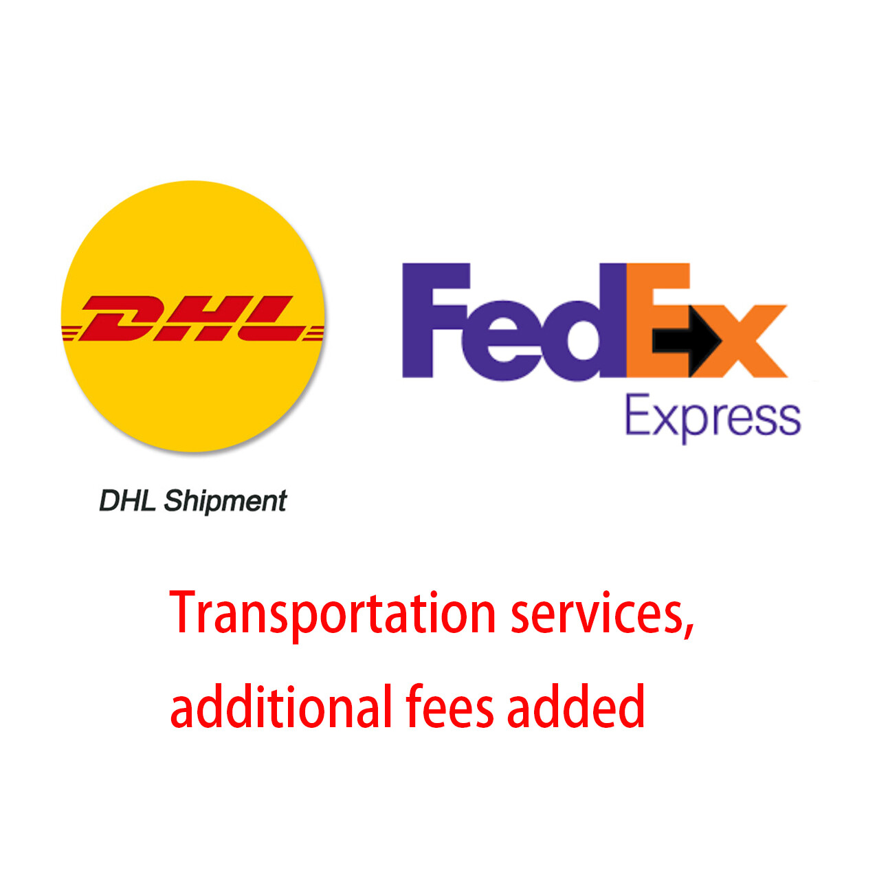 Additional fees charged for express delivery services.