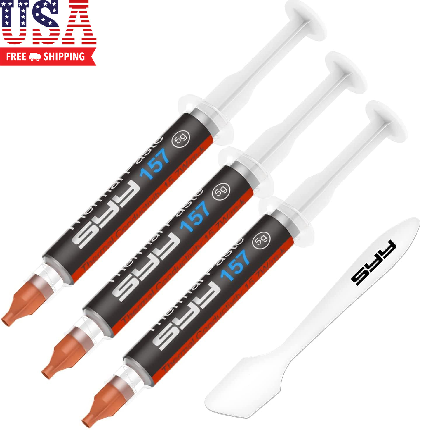 Thermal Paste with Tool Kit, 15 Grams CPU Paste Thermal Compound Heatsink for Ic