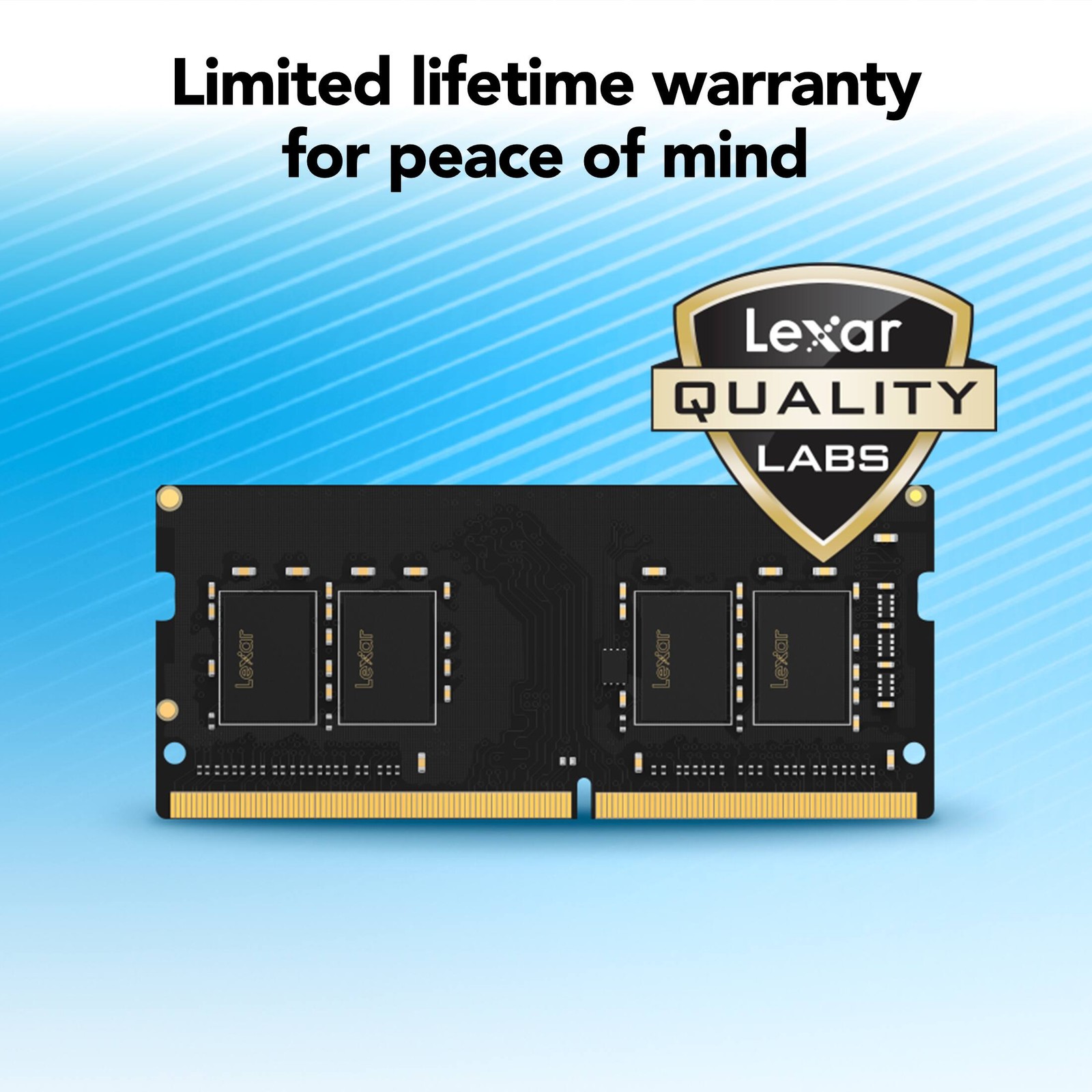 Lexar – DDR4 SODIMM 3200MT/s, C22, 1x16GB – Black