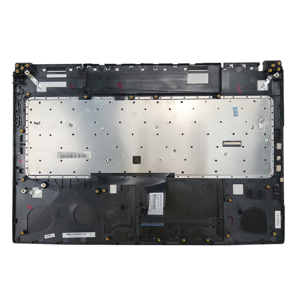 For MSI GE75 Palmrest Full Color Backlit Keyboard Non-Touchpad 3077E2C213Y Black