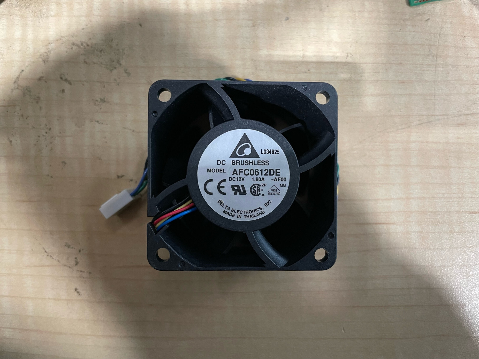 1x Delta 60mm x 38mm 4-pin PWM Fan 12V 60x38mm AFC0612DE 66CFM Hi-speed