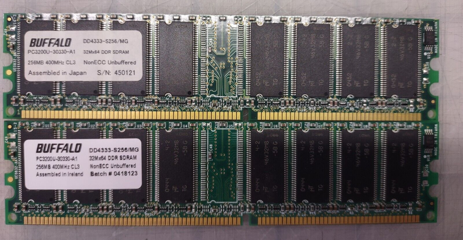 8 – USED MISC RAM – TWO-PC2, TWO-PC3, FOUR-PC1