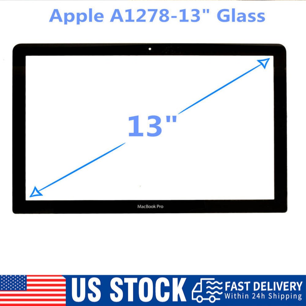 For MacBook Pro 13.3″ 13″ A1278 Front LCD Glass Screen Replacement Par A1278