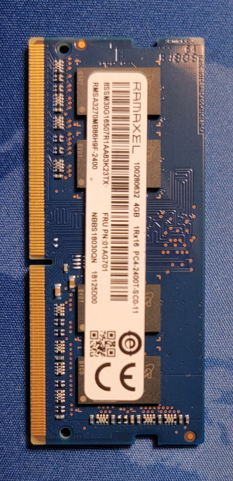 Ramaxel 4GB Ram DDR4 2400MHz (PC4-19200) Non-ECC Unbuffered CL17 Laptop Memory
