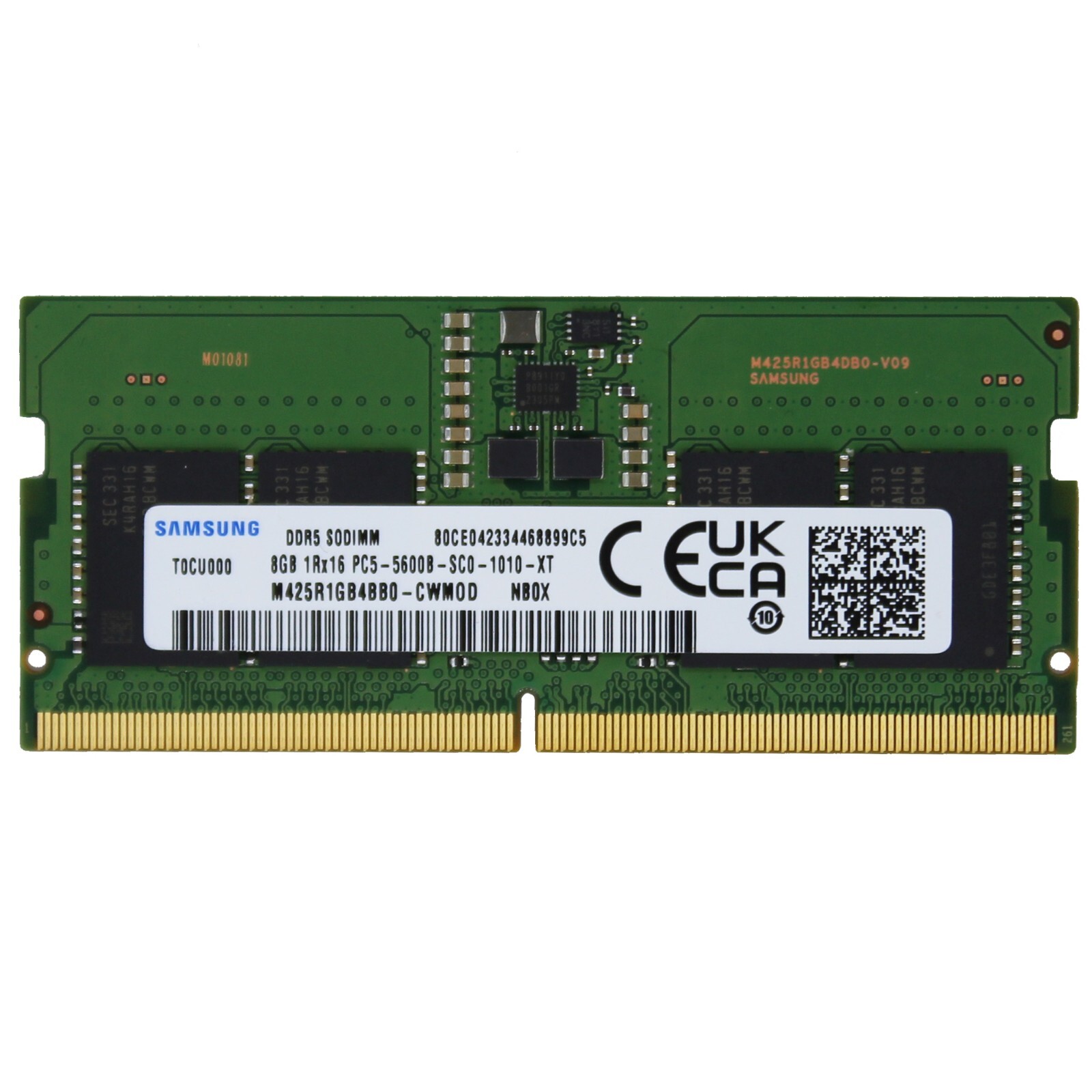 Samsung 1x8GB PC5-44800 DDR5 5600 MHz SODIMM Laptop Memory RAM M425R1GB4BB0-CWM
