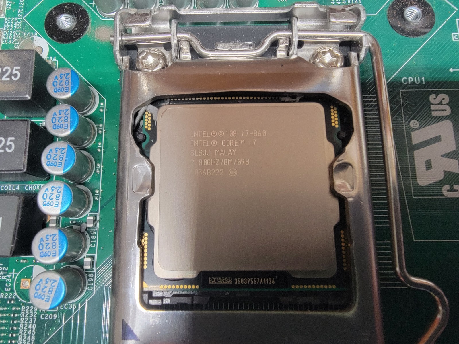 Dell Precision T1500 Socket 1156 Motherboard XC7MM w/ Intel i7-860 CPU & Backpla