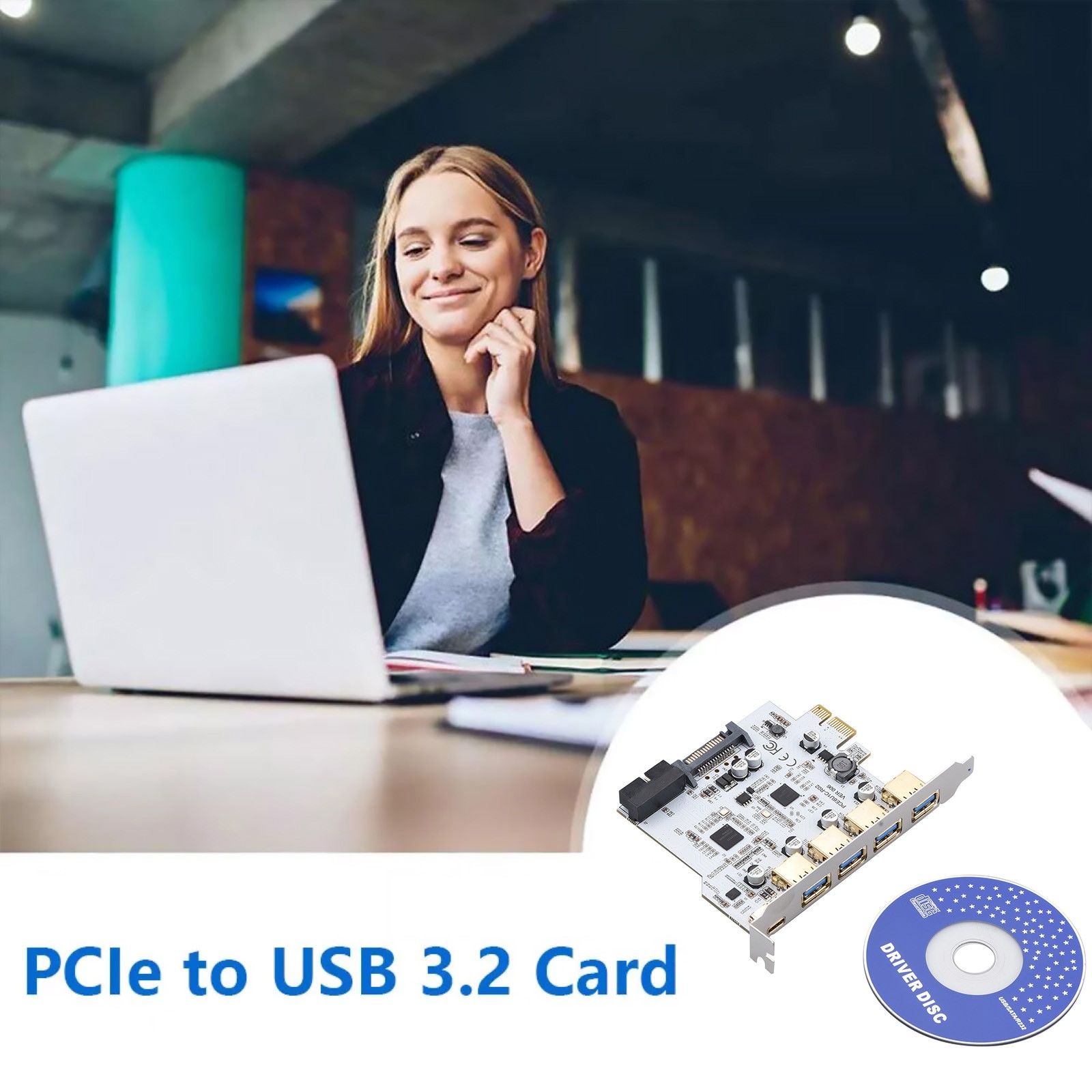 USB PCI-E Type C Expansion Card PCI Express PCI-E to USB 3.2 Gen1 Adapter Card