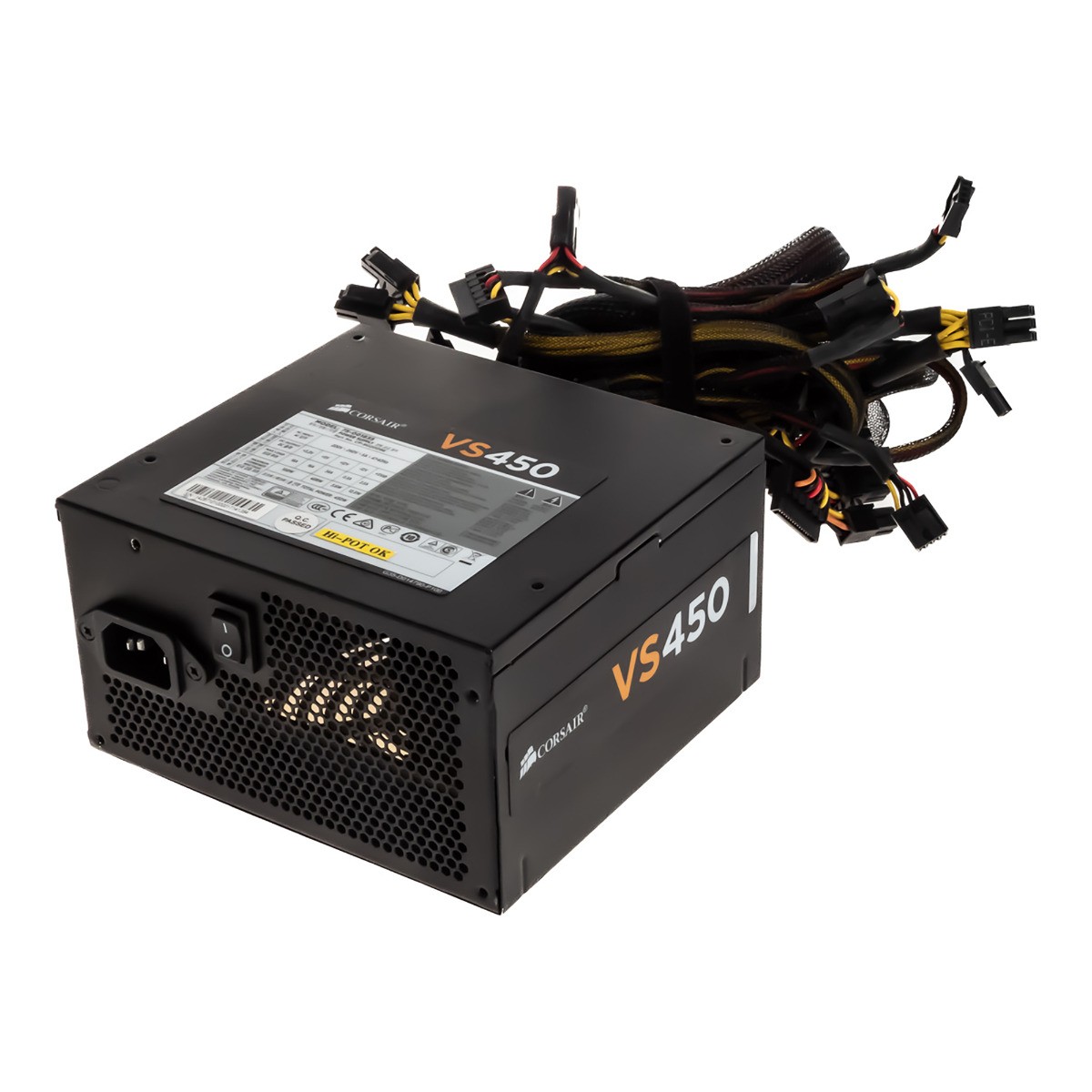 Corsair VS450 Power Supply 450W ATX 20+4-Pin SATA Molex FDD ATX12V PCIe