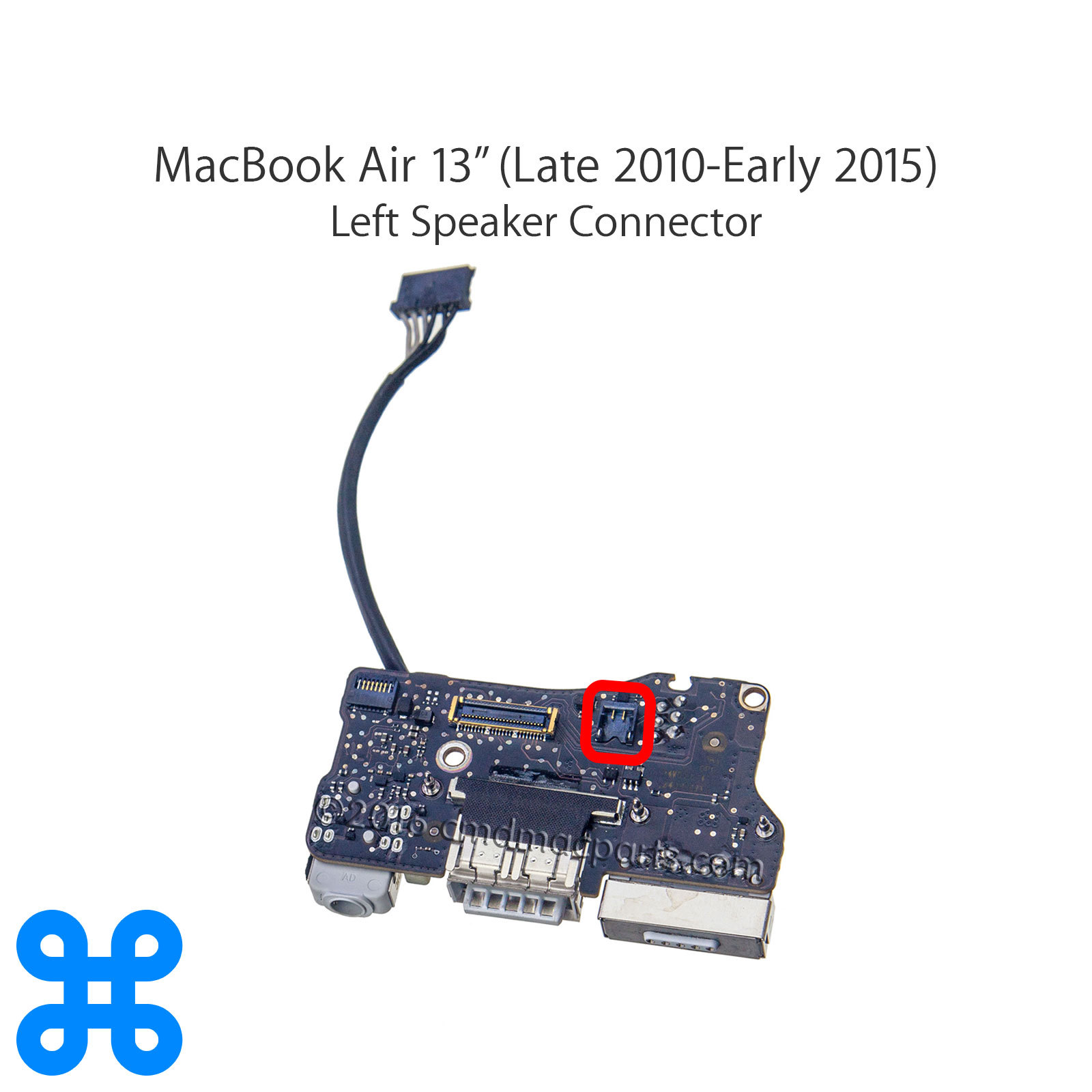 SPEAKER WTB CONNECTOR 2PIN – Apple MacBook Air 11″ A1370 A1465 13″ A1369 A1466